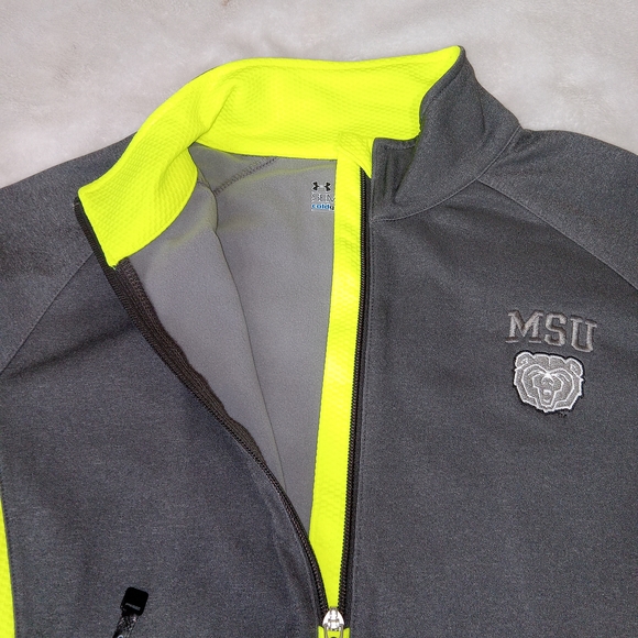 NWT Under Armour MSU 1/4 Zip Pullover Jacket Adult XL Semi Fit Missouri Bears - Picture 15 of 16
